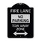 Signmission Fire Lane Tow-Away Zone W/ Bidirectional Arrow Heavy-Gauge Aluminum Sign, 24" x 18", BS-1824-23979 A-DES-BS-1824-23979 - alternate 1
